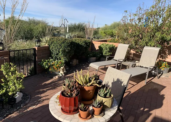 Garden With Mountain & Desert Views